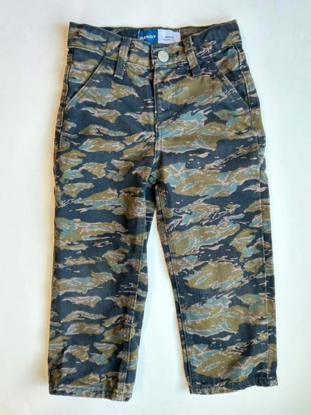 Old Navy Camouflage Kids Pants in Olive & Dark Green